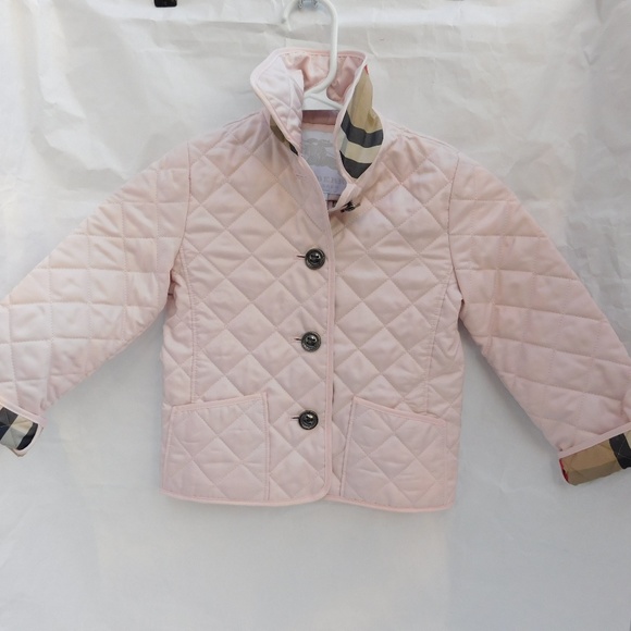 Burberry Other - SOLD-BURBERRY PINK QUILTED 3Y KIDS JACKET
